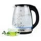 thumbnail image 1 of Cafetera Tetera Vidrio Eléctrica Hervidor Agua Acero Inox 2l, 1 of 4