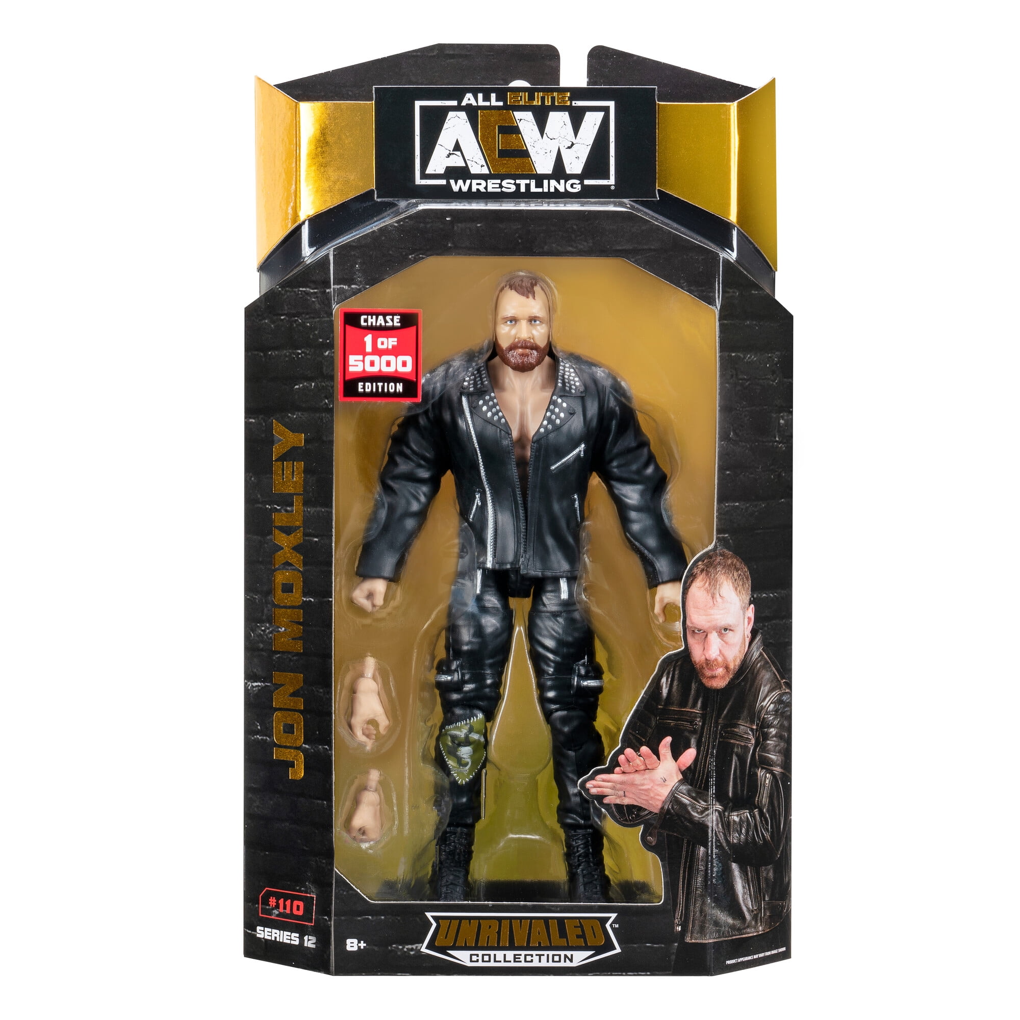AEW Unrivaled Jon Moxley - 6 inch Chase Figure with Entrance Jacket and Alternate Fist Hands