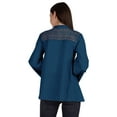 thumbnail image 4 of Moomaya Tunique Col Mandarin pour Femmes Manches Longues Été Coton Uni, 4 of 7