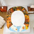 thumbnail image 4 of Manfei Classic Halloween Pumpkin Lantern Fitted Sheet Full,Cobweb Print Bed Set,3pcs,1 Fitted Sheet and 2 Pillowcases, 4 of 6