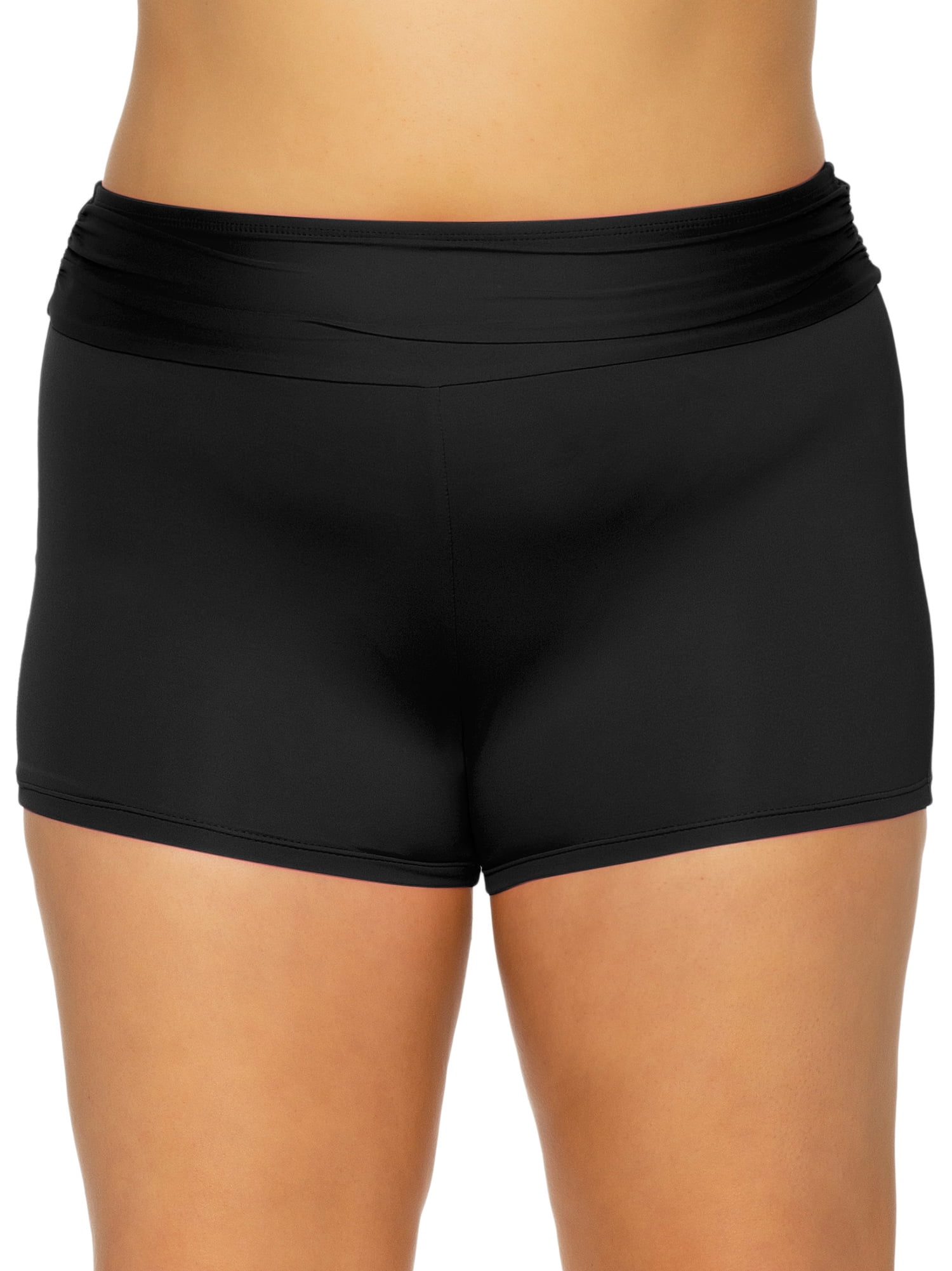 BCA Women's Plus Size Charlie Boyshort Swimsuit Bottom