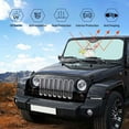thumbnail image 6 of Disketp Windshield Sun Shade, Car Sun Shade For Front Window Summer Gnome Sunshades Sun Visor Protector Blocks Uv Rays Foldable, 6 of 9