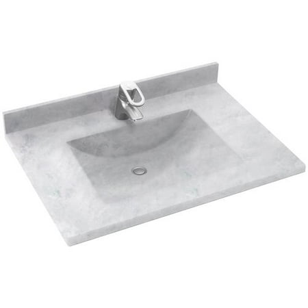 Swan Surfaces Contour 37 Single Bathroom Vanity Top Swan Surfaces Contour 37 Single Bathroom Vanity Top