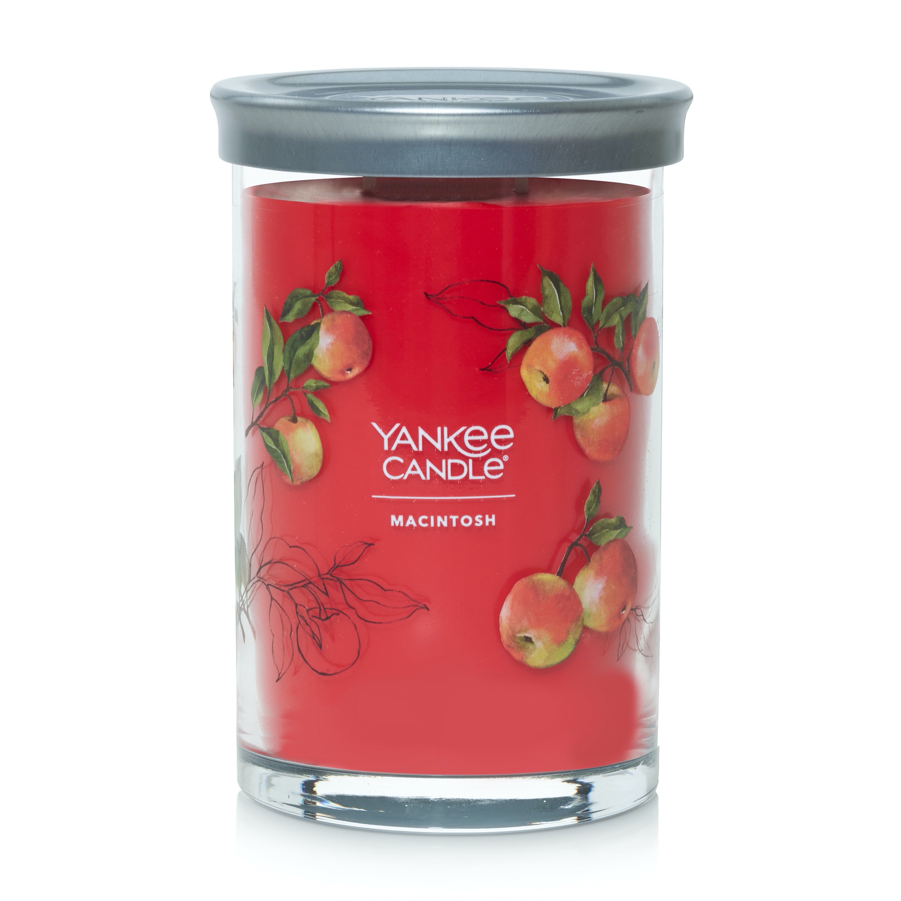 Yankee Candle Macintosh Signature Large Tumbler Candle, Red, 1Pieces