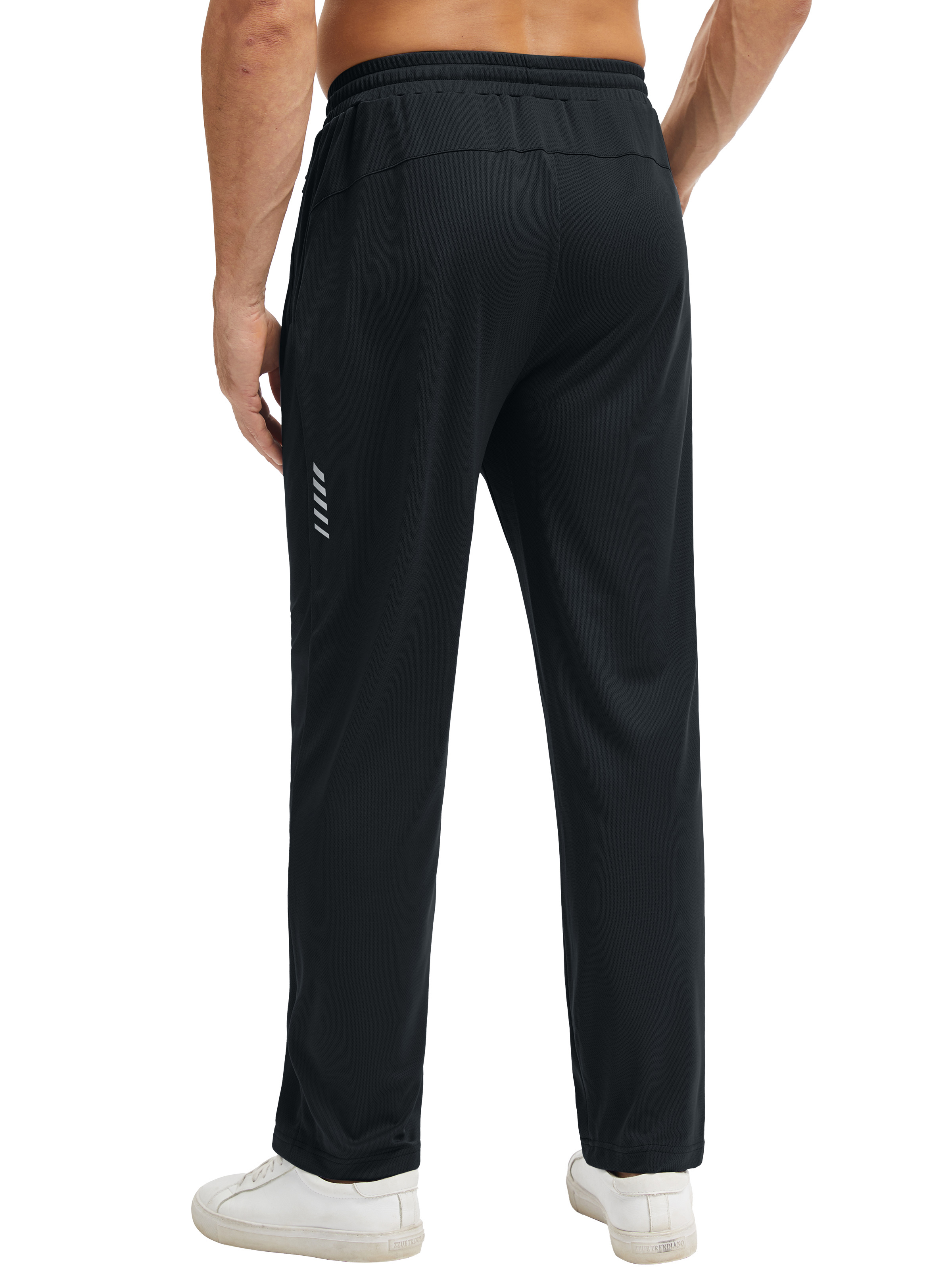 Weilanxin Men's Mesh Lightweight Joggers with Zipper Pockets photo 3