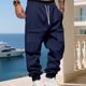 thumbnail image 5 of Ceisia Men's All-Season Solid Color Workwear Gift Sweatpants - Elastic Waistband Drawstring Pocket Oversized Comfort Pants, 5 of 9