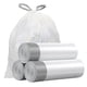 thumbnail image 1 of 4 Gallon Trash Bag, Small Trash Bags 4 Gallon Drawstring, Individual Unscented, White, 1 of 5