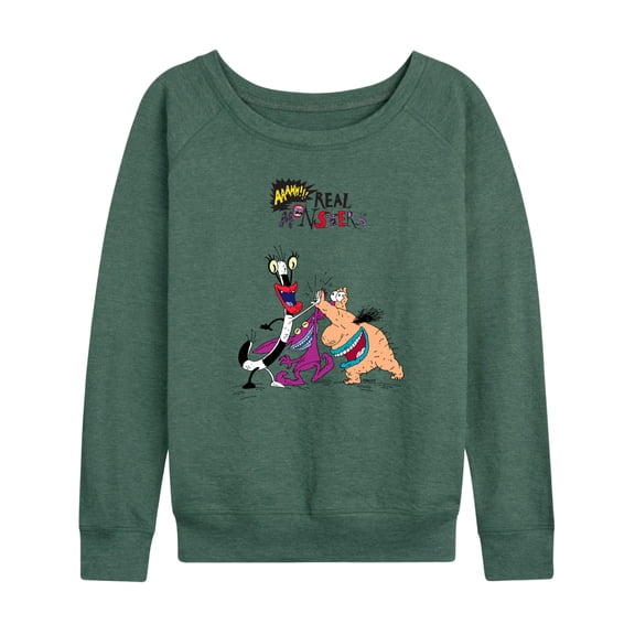 AAAAHH!! Real Monsters - High Five - Women's Lightweight French Terry Long Sleeve Shirt