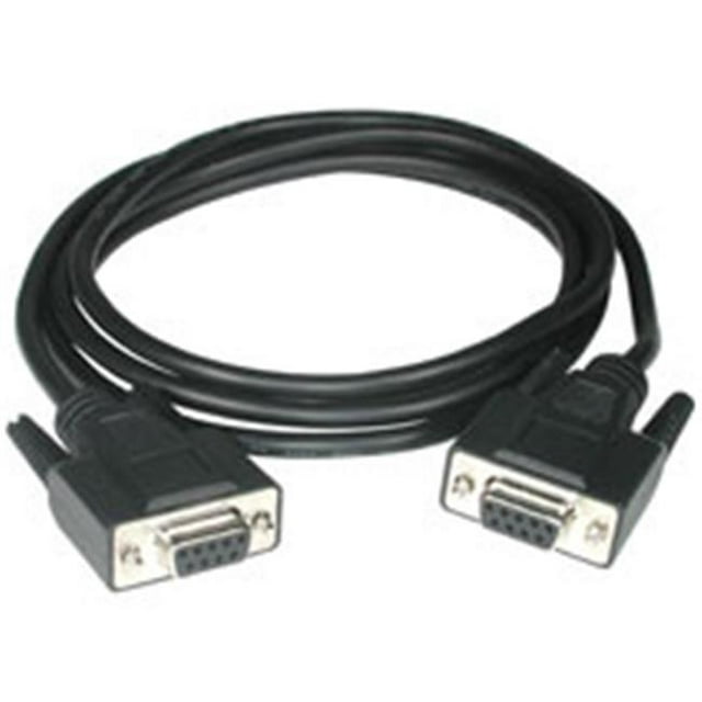 Câble MODEM NULL DB9 F-F de 10 Pi Noir