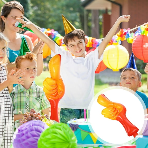 Raindrops 10 Pcs Fiesta Large Gold Thumb up Balloons