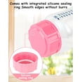 thumbnail image 5 of Travel and Storage Bottle Caps Compatible with Avent Baby Bottles, Bottle Lids Replacement, 8 Count, Pink, 5 of 5