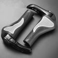 thumbnail image 4 of Naiovety Guantes universales de goma para manillar de bicicleta de montaña, de silicona, para agarre ajustable, de aluminio Ciclismo negro, 4 of 6