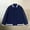 Navy, variant on Womens Varsity Baseball Jacket Long Sleeve Button Front Striped Trim Jacket Casual Fall Trendy Outerwear