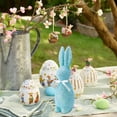 thumbnail image 6 of YingYouFu Easter Glitter Bunny Ornament Simulation Flocked Rabbit with Sparkle Details for Garden and Tabletop Decor, Spring Home Decoration and Holiday Display, 6 of 6