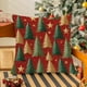 thumbnail image 1 of Funda de Almohada con Estampado de Árbol de Navidad - 45X45 Cm (18X18 Pulgadas) | Decoración para El Hogar | Poliéster | Cierre de Cremallera | Uso Interior/Exterior | Estampado Estereoscópico - Deco, 1 of 6