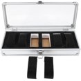 thumbnail image 2 of YISITIAN Aluminum Rectangle Watch Jewelry Storage Organizer Box Case Slots 6/12 Grid New (6 Slots) CJ919-43528, 2 of 8