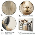thumbnail image 4 of Designart "Curious Alpacas Collage In Beige And Grey" Alpacas Picture Framed Canvas Art Print, 4 of 5