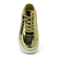thumbnail image 4 of FUJEAK Women's Platform Sneaker Low Top Casual Shoes Lightweight Fashion Sneakers Golden, 4 of 10