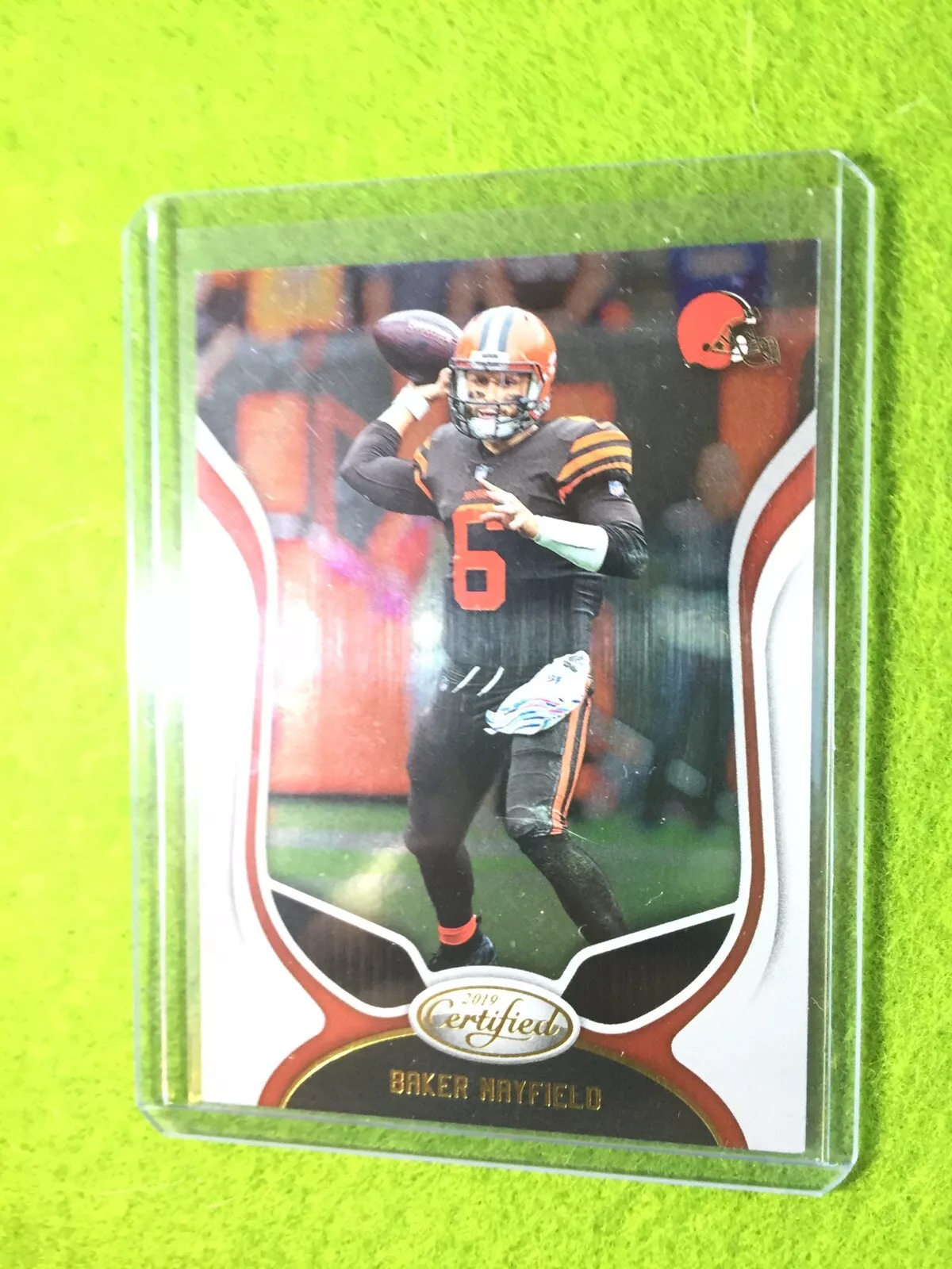 BAKER MAYFIELD CARD JERSEY #6 CLEVELAND BROWNS 2019 Panini Certified Football