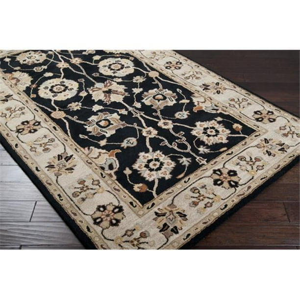 Surya Rug Cae1033 6sq 6 Ft Square Black And Gray Hand Tufted Area Com - 6 Ft Square Gray Rug Surya Rug Cae1033 6sq 6 Ft Square Black And Gray Hand Tufted Area Com - 6 Ft Square Gray Rug