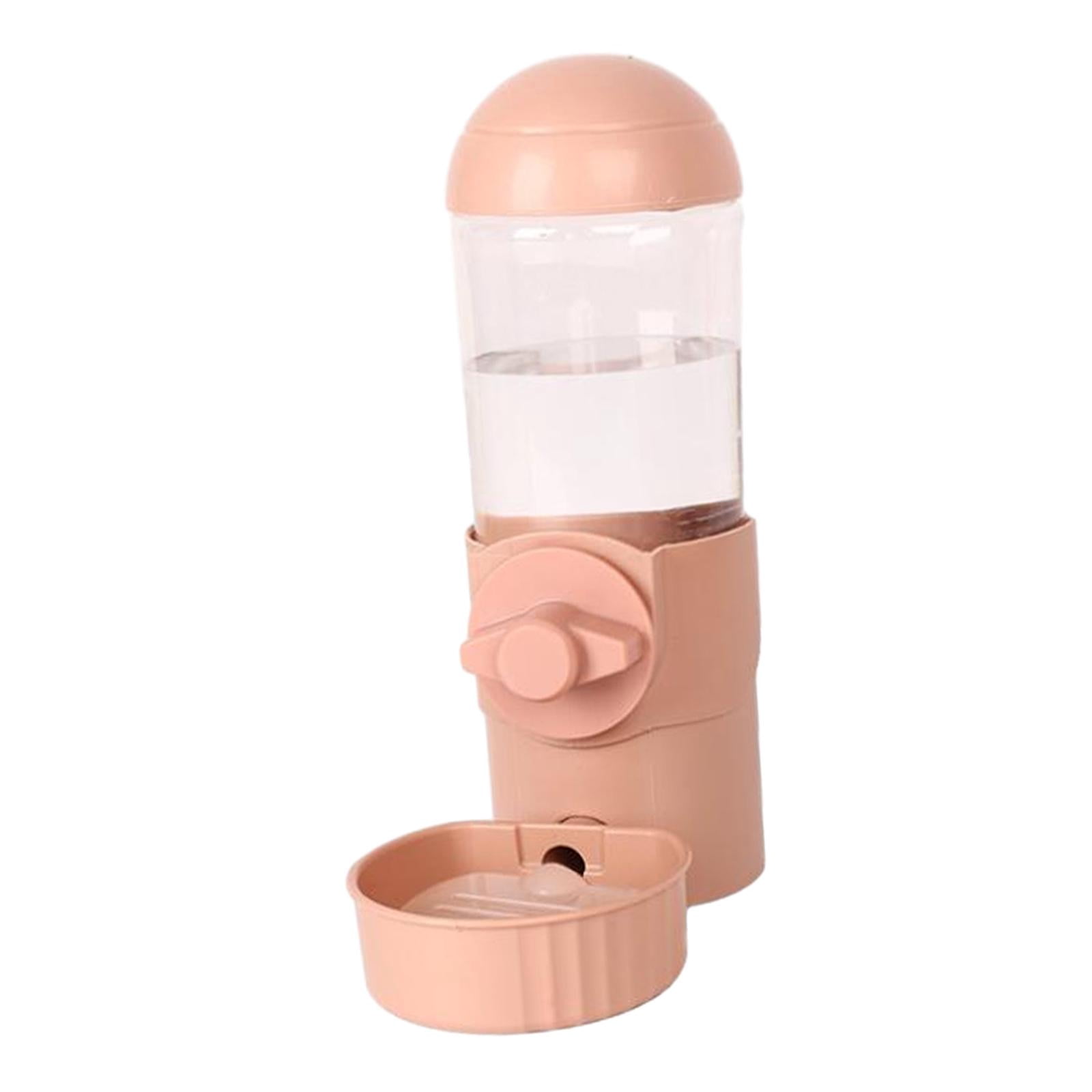 Pet Water Fountain Automatic Cage Installation for Pet Supplies Puppy Kitten Pink