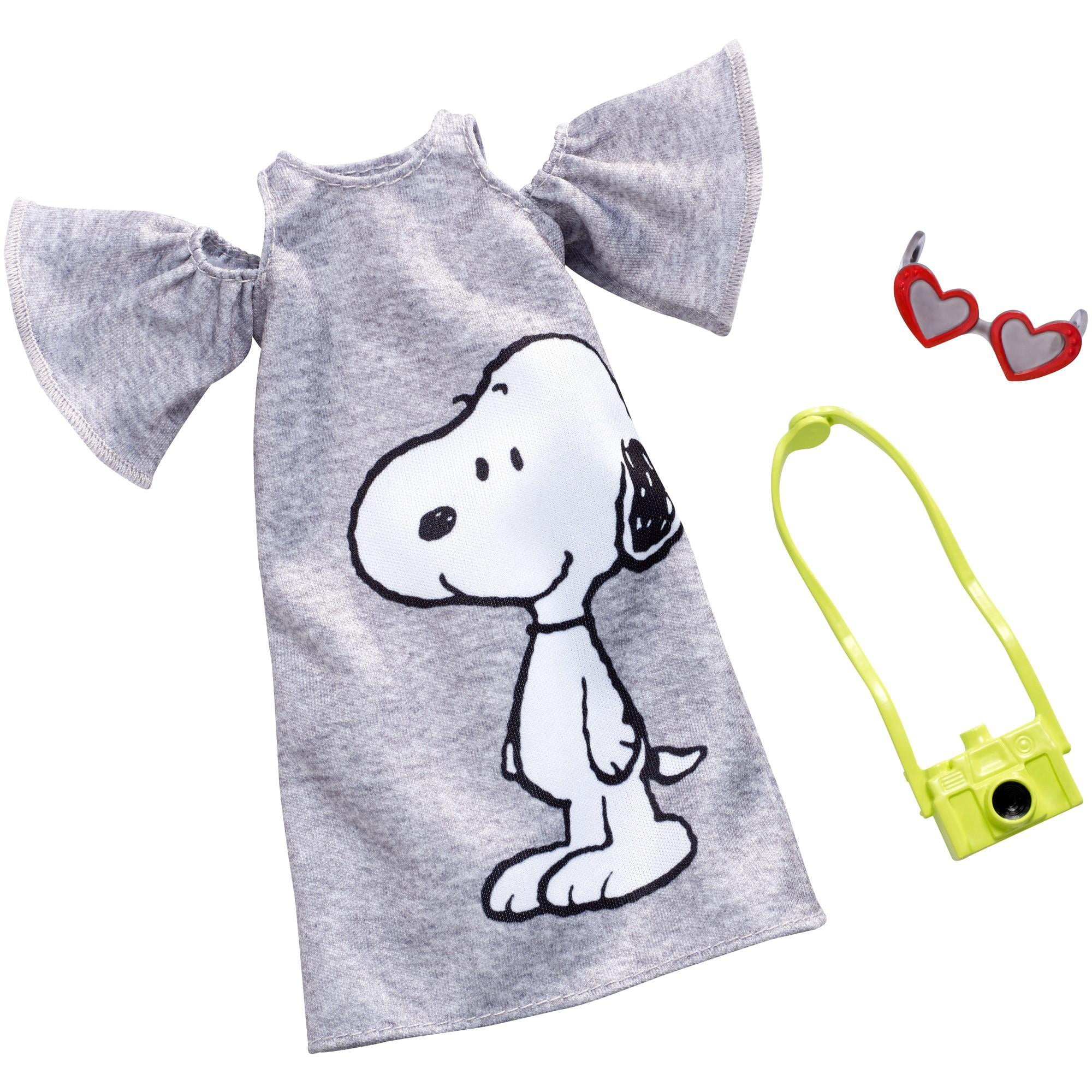 Barbie Peanuts Snoopy Grey Dress Fashion Pack with Accessories