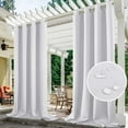 thumbnail image 2 of Topchances Outdoor Curtain for Patio Waterproof Extra Long , Rustproof Grommet Public Divider Blackout Thermal Insulated Outdoor Drape for Pergola/Porch, 1 Panel, 2 of 6