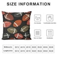 thumbnail image 5 of SHANXI Throw Pillow Covers for Couch Sofa Bed, Decorative Pillows Cushion Covers, Brown Black Pillow Inserts 22x22in, 5 of 5