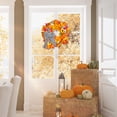 thumbnail image 7 of Fall Wreath Autumn Thanksgiving Decoration Artificial Floral Wreaths with Daisy Acorns Pumpkins Farmhouse Harvest Wreath for Home Front Door 18" Design2, 7 of 7