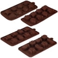 thumbnail image 1 of Molde de silicona de 4 piezas, horneado de silicona antiadherente de calidad alimentaria, molde para dulces, molde para mantequilla con diferentes formas, 1 of 5