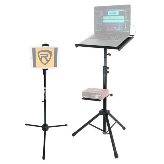 Rockville RLS67 Laptop Tablet Stand w/ Tripod, Tilt and Grip   Smartphone Stand