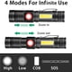 thumbnail image 3 of Advancent Modos Linterna Portátil Luz Fuerte USB Recargable Destacar Linterna Iluminación Exterior IP54 Impermeable LED Luces Nocturnas Iluminación novedosa Advancent  HA017982-00, 3 of 6