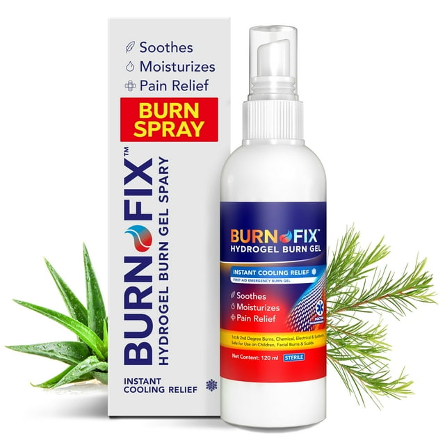 Spray para quemaduras BurnFix Hydrogel, 120 ml, para aliviar el enfriamiento instantáneo