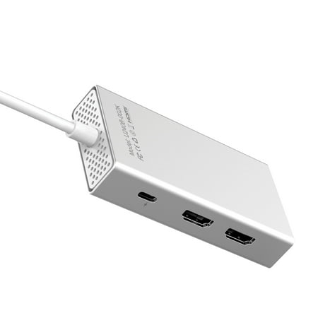 Accell - Air USB-C 4K Driver-Less Docking Station - Silver