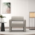 thumbnail image 3 of 31" Grey Accent Chair for Reading | Upholstered | Armrests | Single | Sofa Chair | Living Room, Bedroom, 1 Pack, 3 of 7