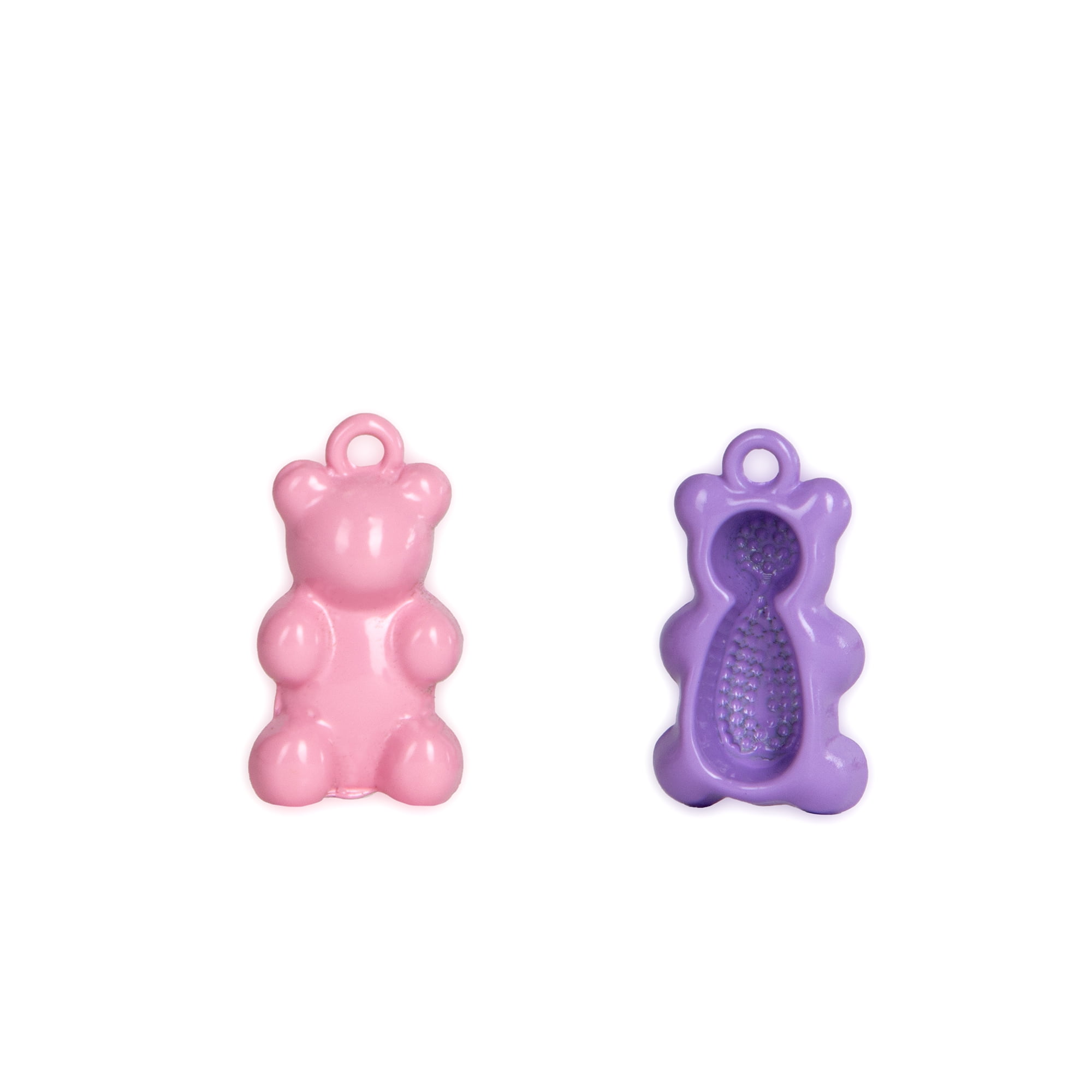 Cousin DIY Pink/Purple Animal Charms-Gummy Bear, Balloon Dog, Dinosaur, 6 Piece, Unisex