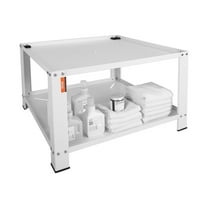 660lbs Capacity Laundry Pedestal, 28"Lx28"W Washer/Dryer Stand with Storage Shelf