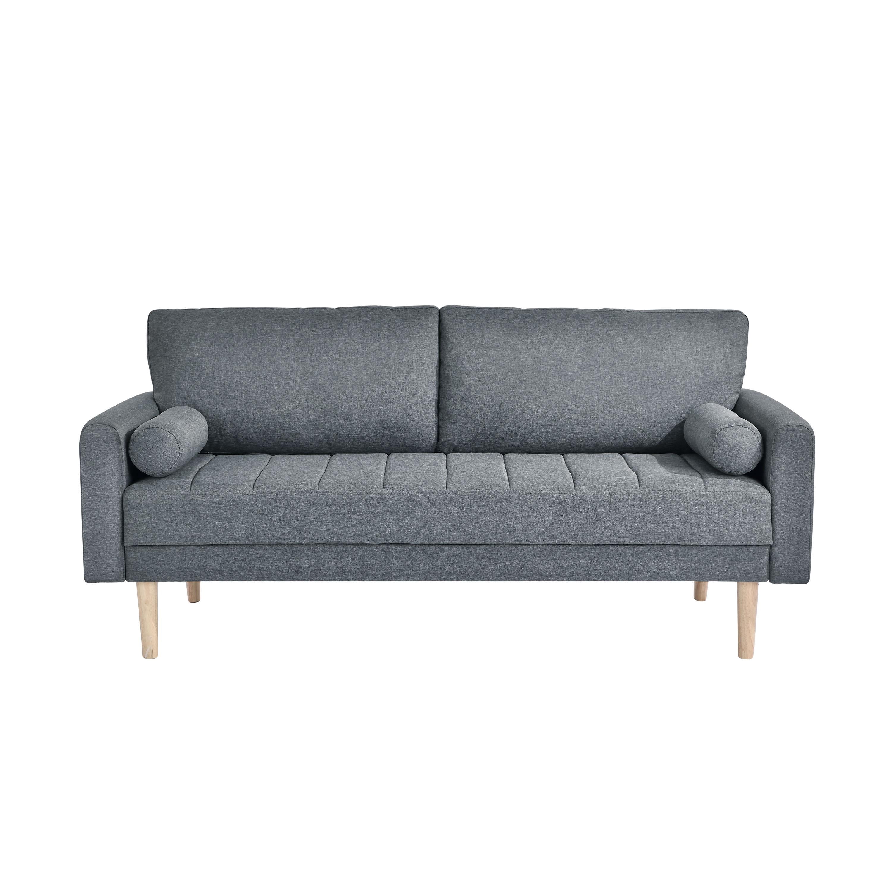 Serta Asher Modern Stationary Sofa, Grey Fabric