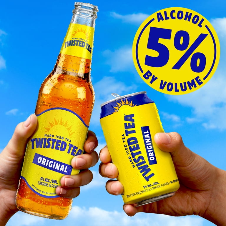 Twisted Tea, Hard Iced Tea, 12 fl oz Aluminum Cans, 12 Pack
