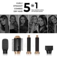 thumbnail image 5 of 5 in 1 High-Speed Hot Air Styler - Professional Frizz-Free Hair Dryer Brush with Negative Ions, Fast Drying Blow Dryer Brush, No Heat Damage, Auto-Wrap Curl, Volumize, Straighten, 5 of 8