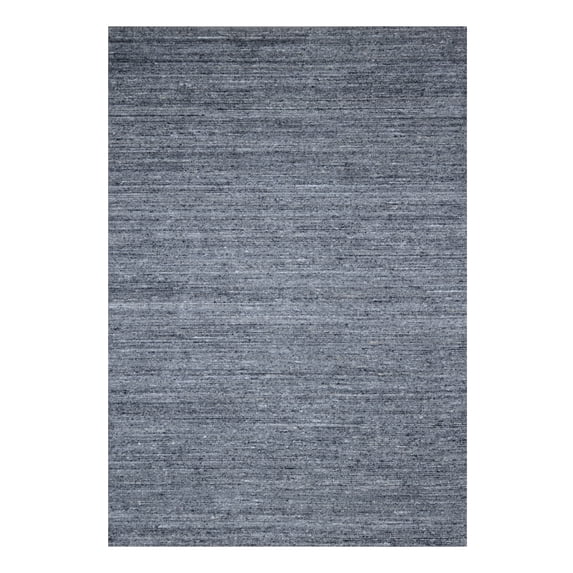 EORC Handmade Wool Dark Grey Contemporary Transitional Rome Rug