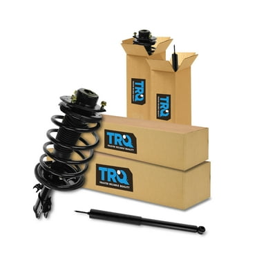 TRQ Front and Rear Complete Strut Assembly & Shock Absorber Kit Complete Strut & Coil Spring Assembly Fits Select 1998-2003 Toyota Sienna