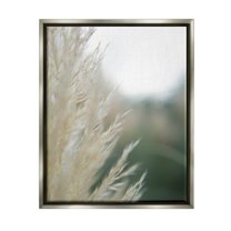 Stupell Industries Close Up Country Pampas Grass Photograph Luster Gray Floating Framed Canvas Print Wall Art, Design by Jason Johnson