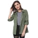 thumbnail image 2 of Chaqueta Utilitaria Ligera Con Bolsillos Con Solapa En La Cintura Con Cordón Para Mujer Verde XL, 2 of 6