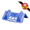 thumbnail image 2 of (40 Pack) 4" x 4" x 10" Blue Corner Protector V Shaped Flatbed Edge Guards with Carrying Case - Cargo Load Corner Edge Protector and Tie-Down Strap Guard for Flatbed, 2 of 12