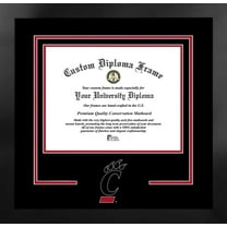 University of Cincinnati 11w x 8.5h Spirit Diploma Manhattan Black Frame with Bonus Campus Images Lithograph (value savings $59)