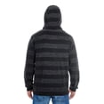 thumbnail image 2 of Burnside Men's Printed Stripe Marl Pullover - BLACK/ CHARCOAL - S Retired, 2 of 2