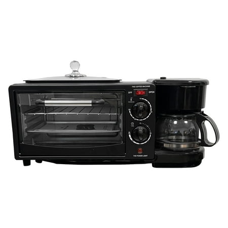 

YFan 1 Set Electric Breakfast Machine 3-in-1 Safe 220V Double Heating Pipe Toaster Household Supplies