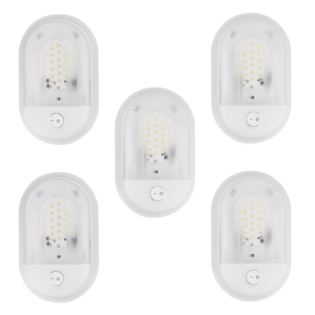 Dumble 12 Volt RV Light Fixtures - Single Dome Interior LED Lights ...