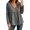 Gray boho long sleeve blouse for women a1, variant on Fall Winter Flowy Casual Solid Tunic Shirt, Women Loose Fit Daily Wear V Neck Pullover Top, Boho Eyelet Long Sleeve Blouse, Blue S